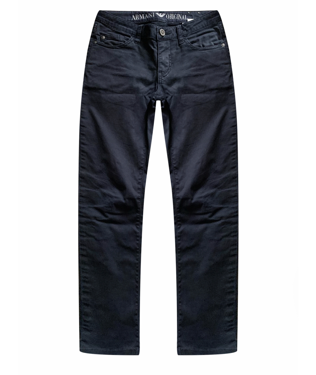 ARMANI JUNIOR Темно-синие деним детские джинсы, фото 1