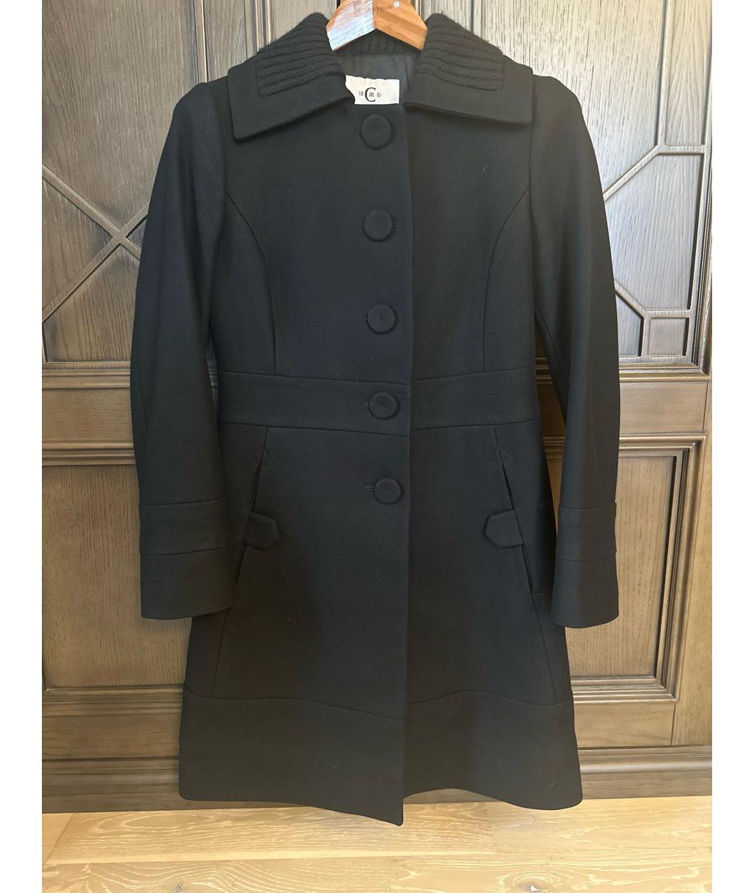 CERRUTI 1881 Черное шерстяное пальто, фото 7