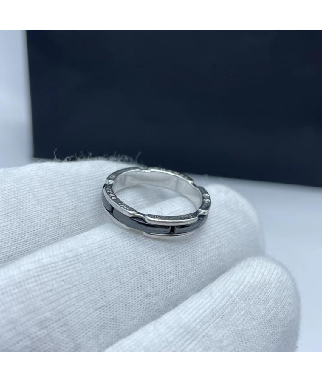 CHANEL PRE-OWNED Черное кольцо из белого золота, фото 6