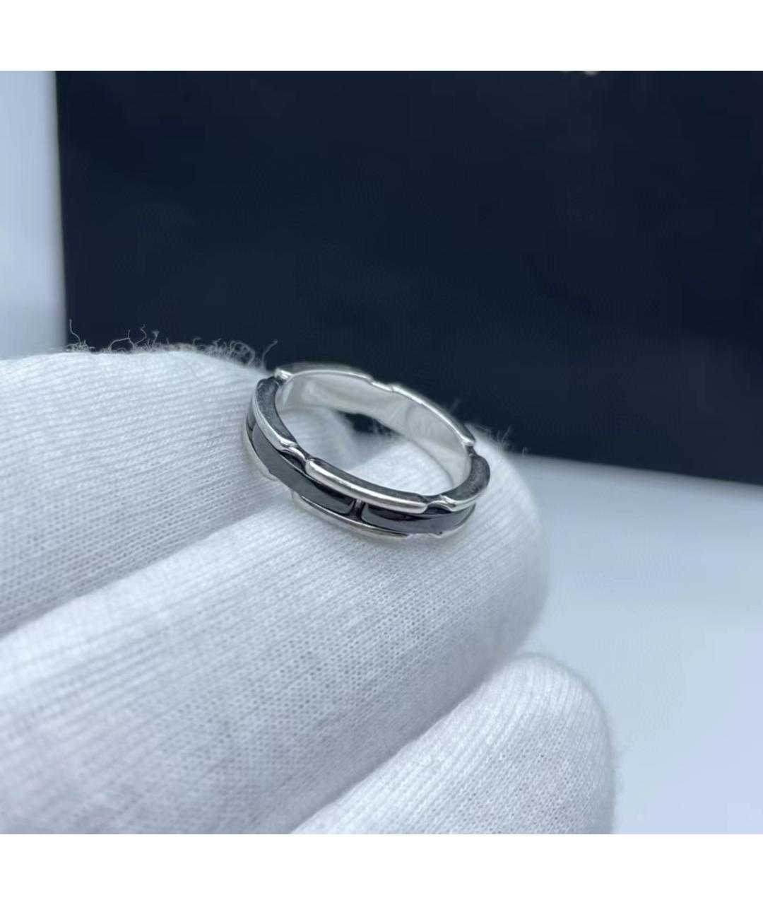CHANEL PRE-OWNED Черное кольцо из белого золота, фото 7