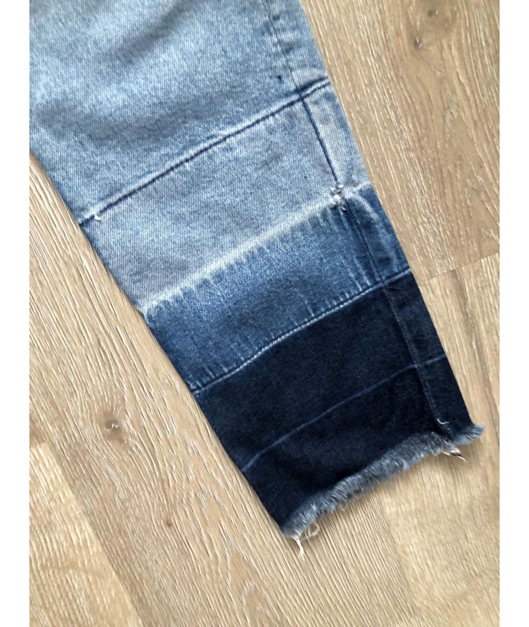 3X1 Голубые хлопко-эластановые джинсы слим, фото 4