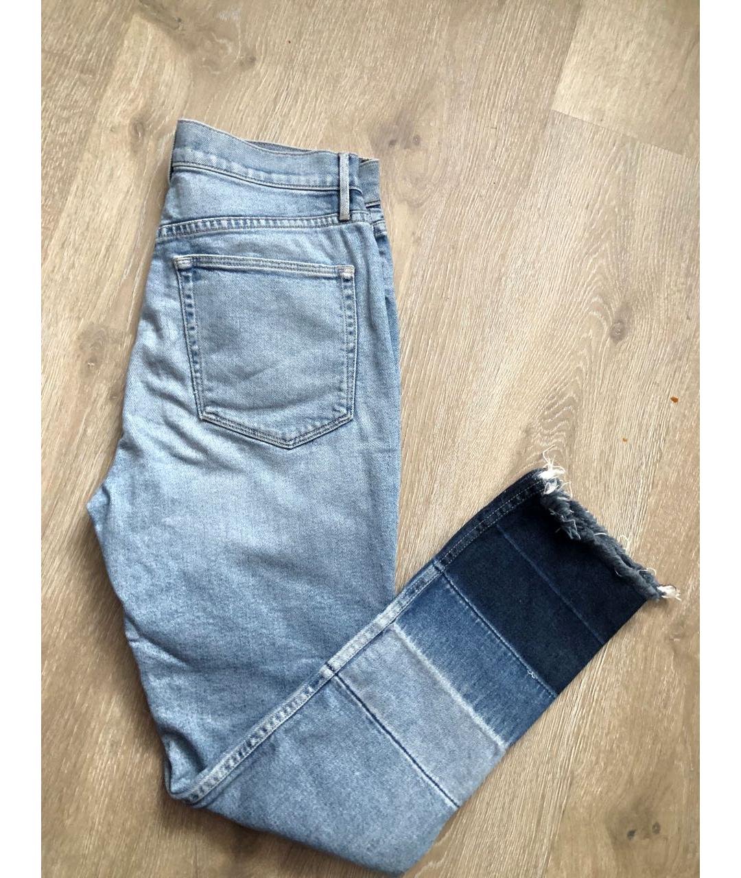 3X1 Голубые хлопко-эластановые джинсы слим, фото 7