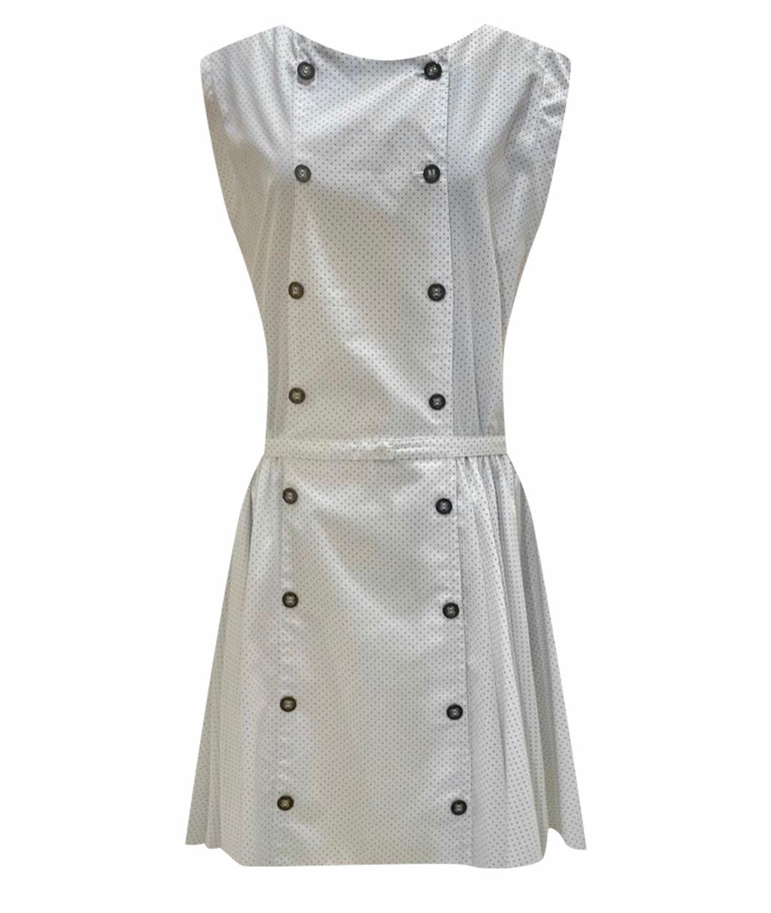 GIANFRANCO FERRE Белое хлопковое повседневное платье, фото 1