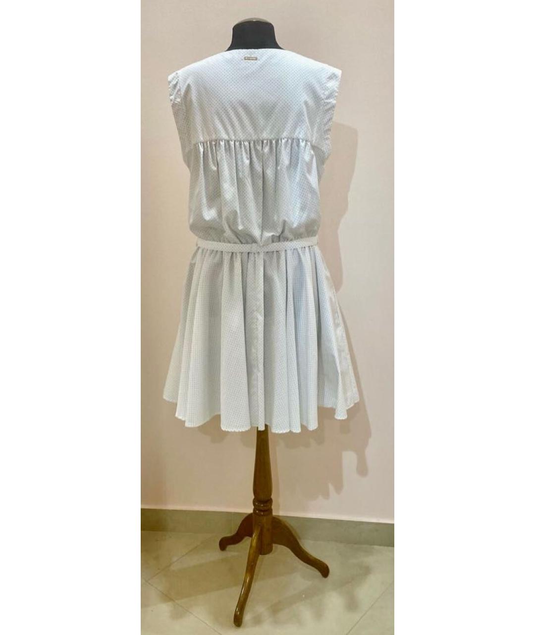 GIANFRANCO FERRE Белое хлопковое повседневное платье, фото 2
