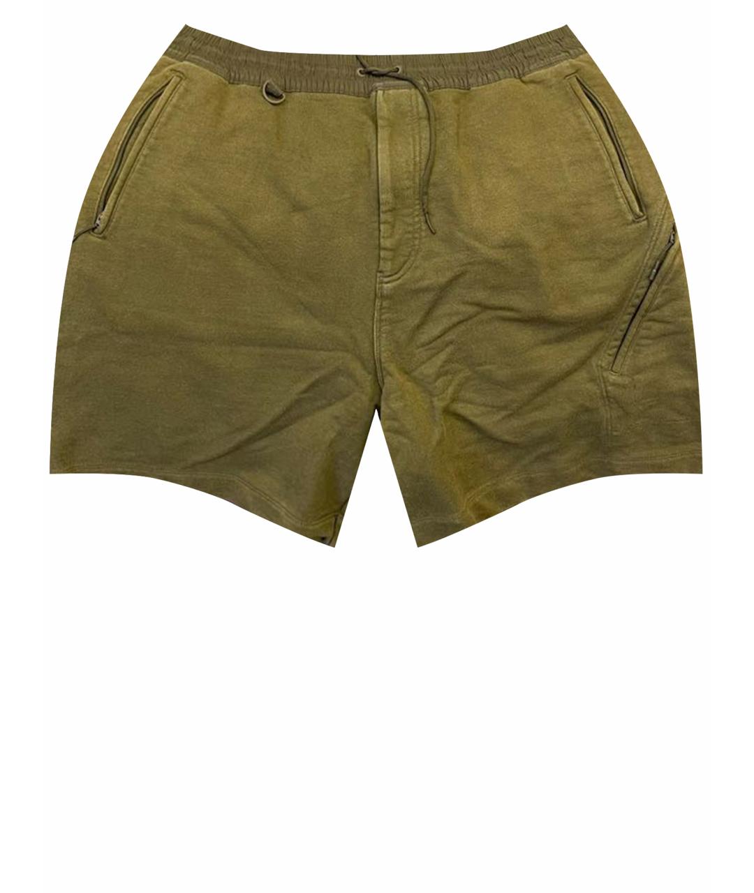 Y-3 Хаки хлопковые шорты, фото 1