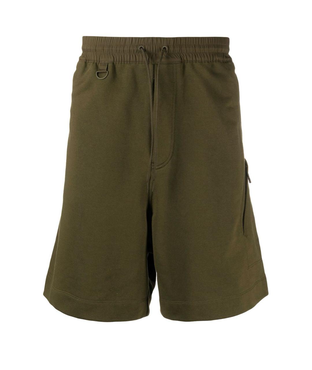 Y-3 Хаки хлопковые шорты, фото 6