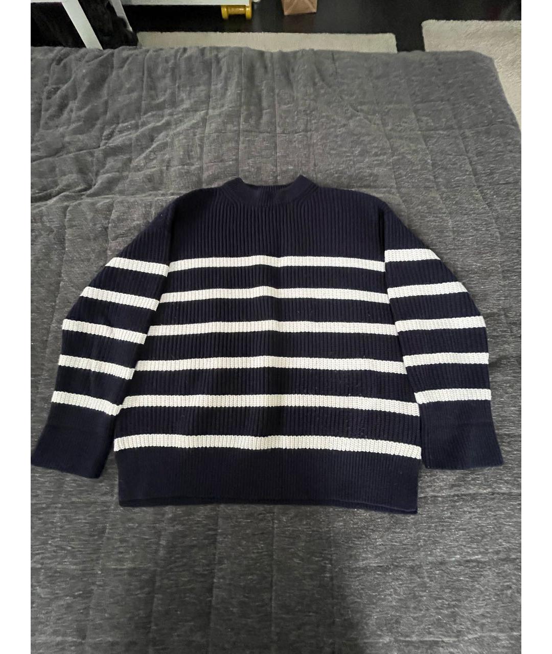 12 STOREEZ Темно-синий шерстяной джемпер / свитер, фото 8