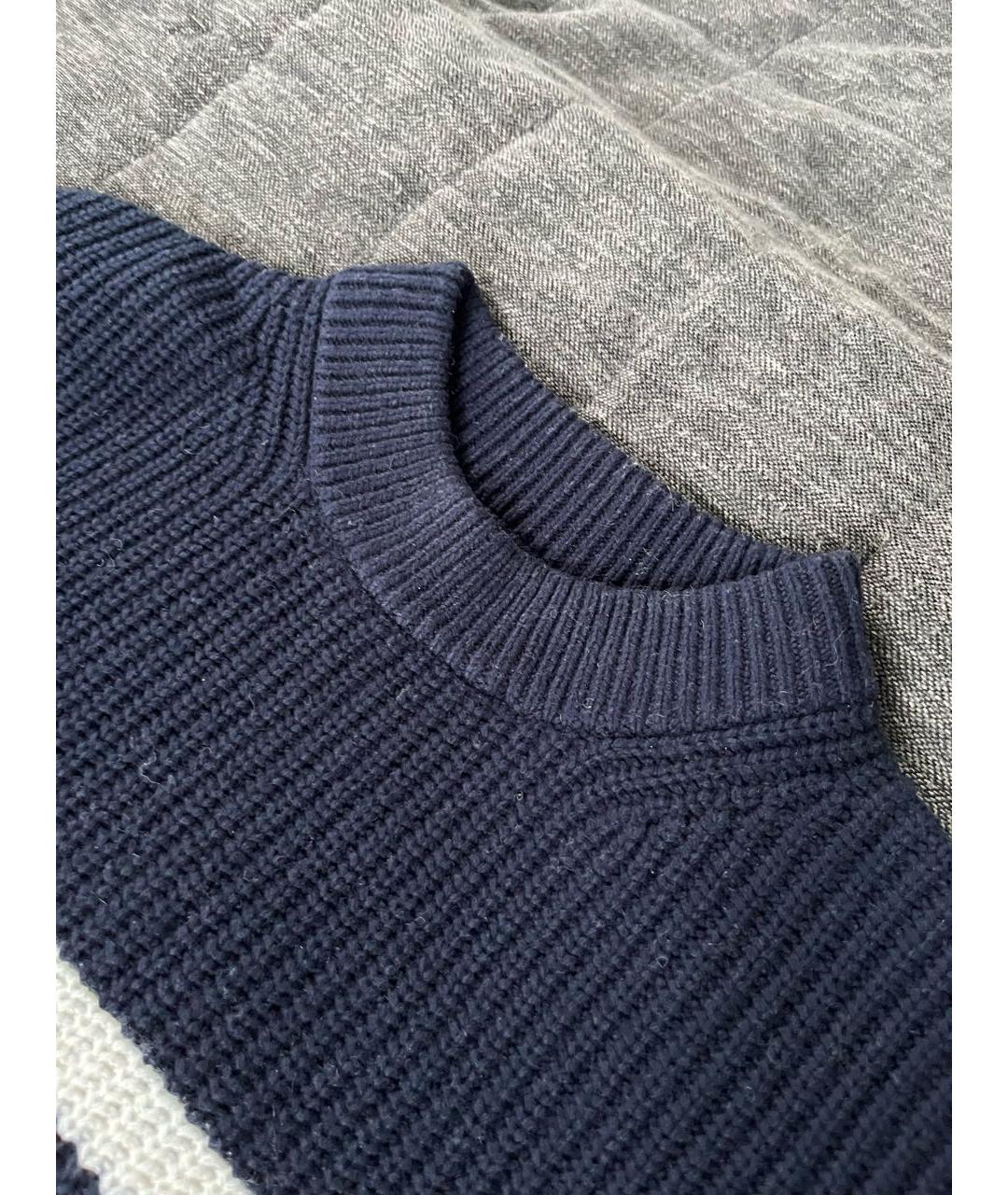 12 STOREEZ Темно-синий шерстяной джемпер / свитер, фото 6
