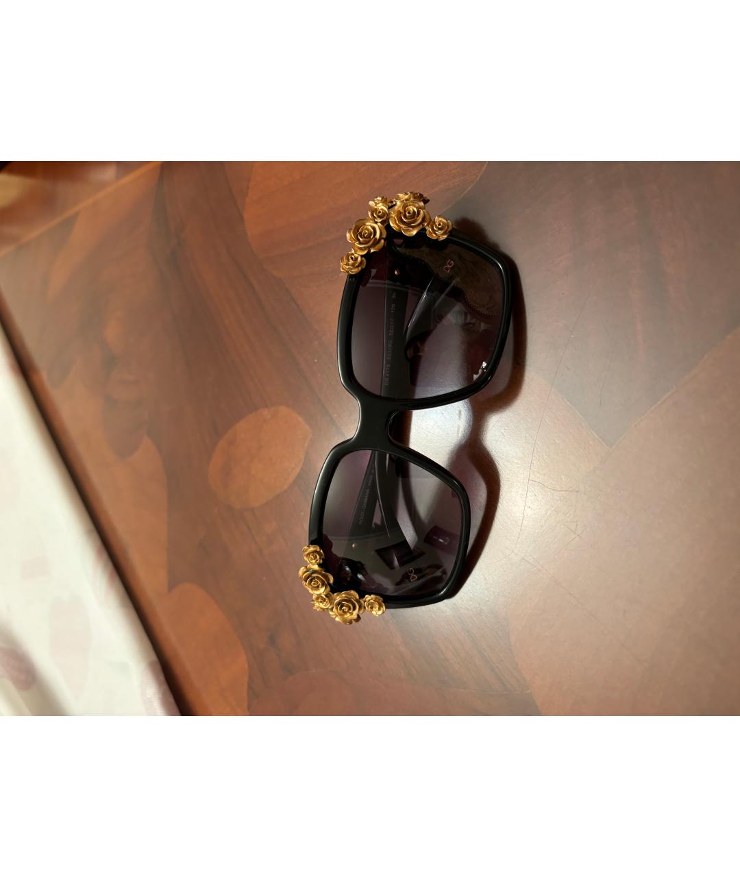 DOLCE&GABBANA Черные солнцезащитные очки, фото 4