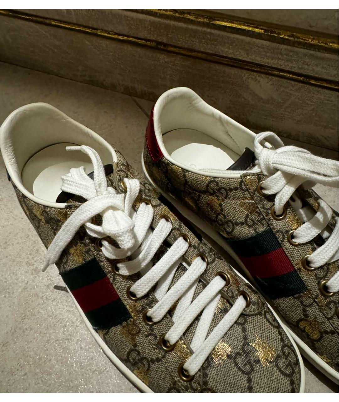 GUCCI Мульти текстильные кеды, фото 4