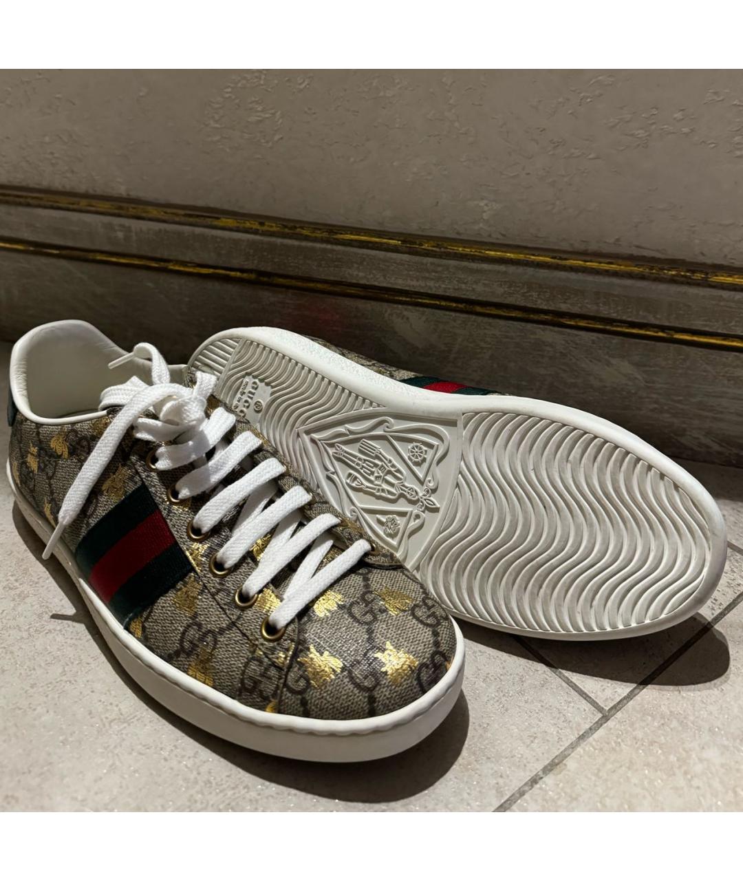 GUCCI Мульти текстильные кеды, фото 7