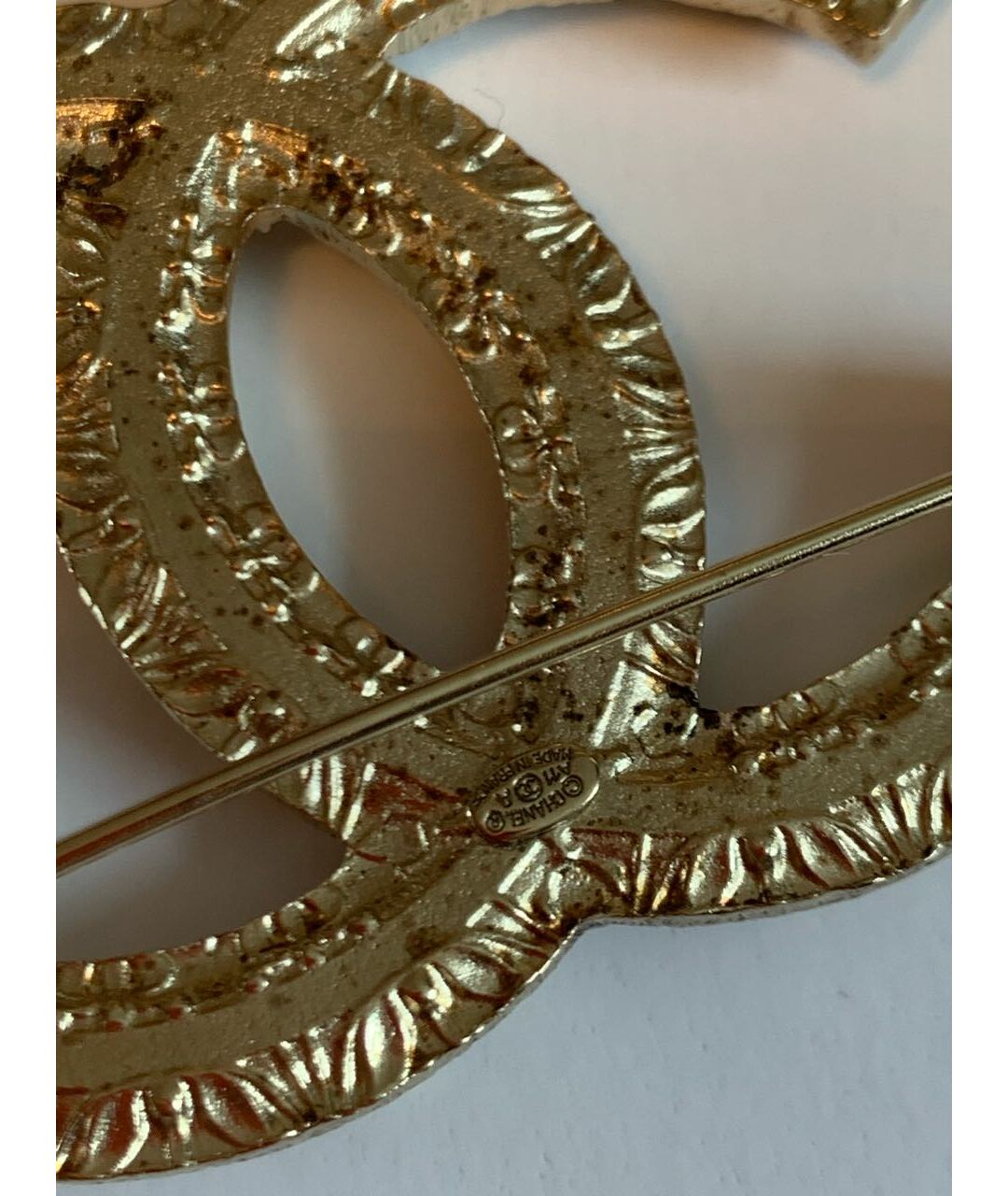 CHANEL PRE-OWNED Золотой металлический браслет, фото 4