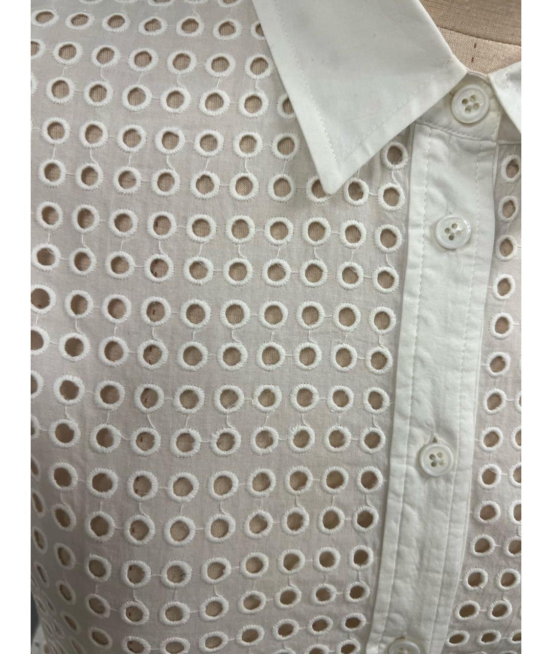 EQUIPMENT Белая хлопковая рубашка, фото 4