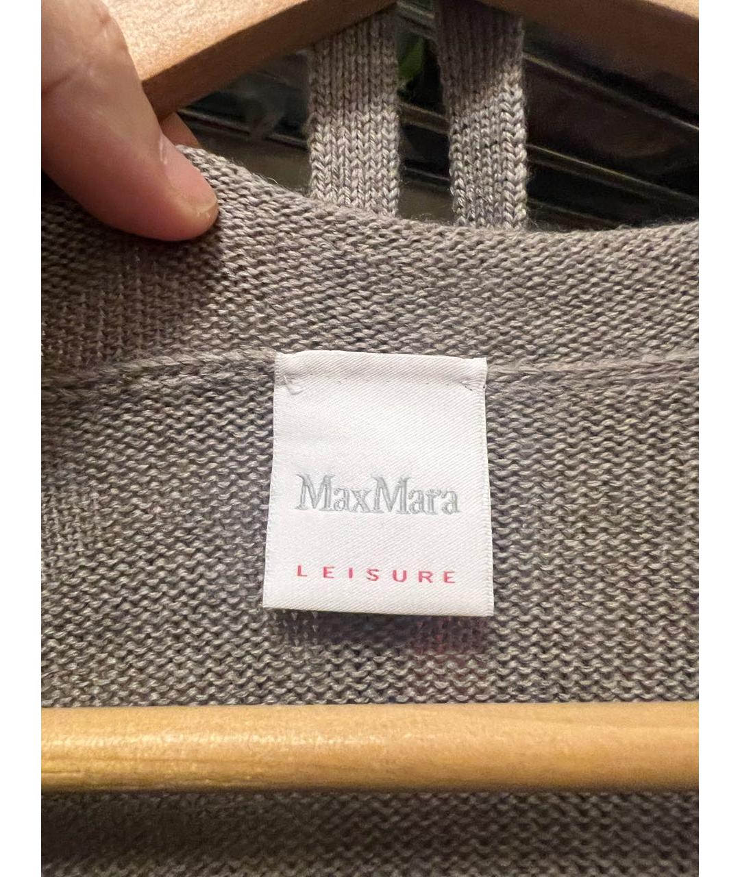 MAX MARA Бежевое шерстяное повседневное платье, фото 3