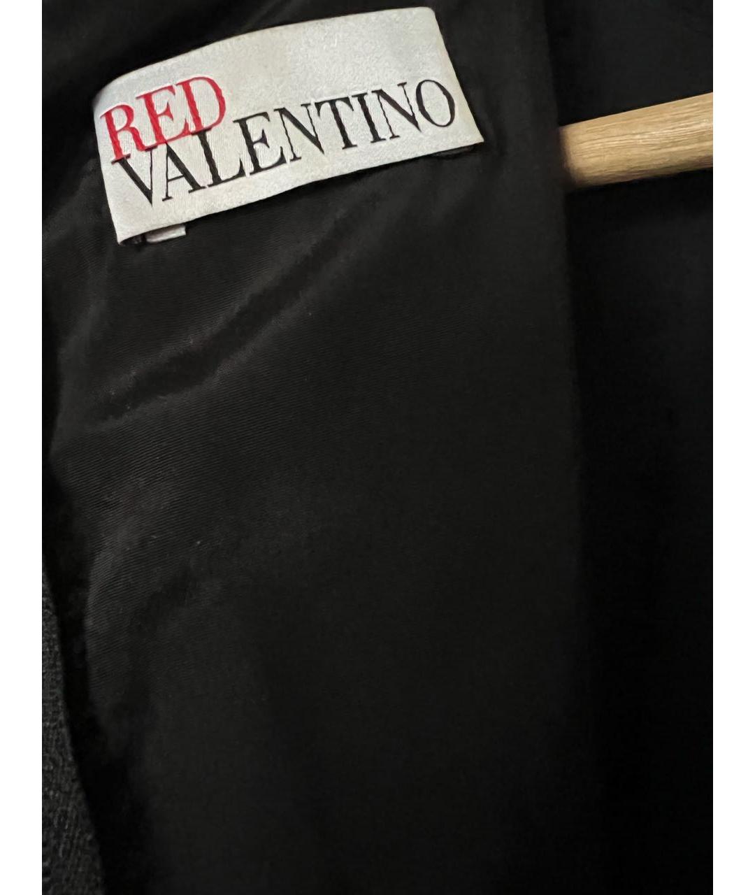 RED VALENTINO Черное полиэстеровое вечернее платье, фото 4