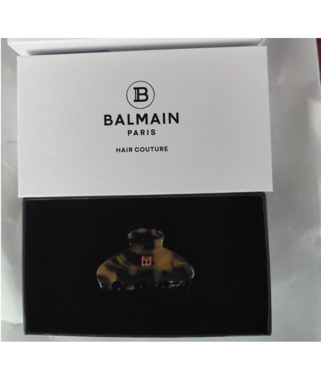 BALMAIN Коричневая заколка, фото 7