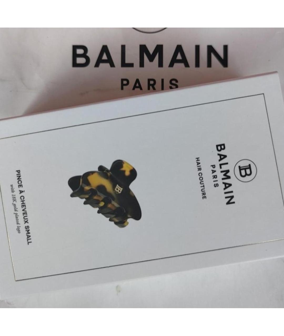 BALMAIN Коричневая заколка, фото 8