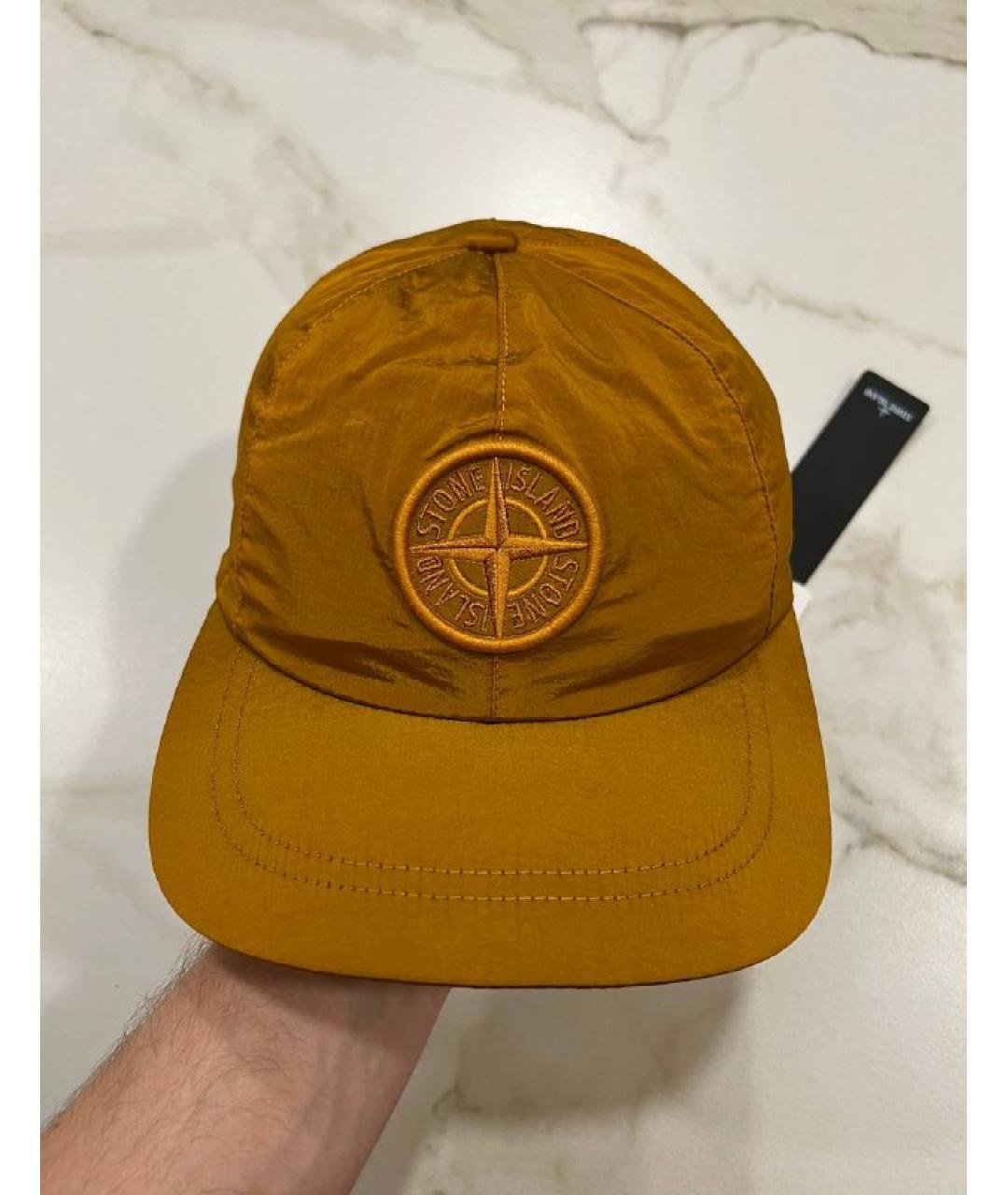 STONE ISLAND Оранжевая кепка/бейсболка, фото 7