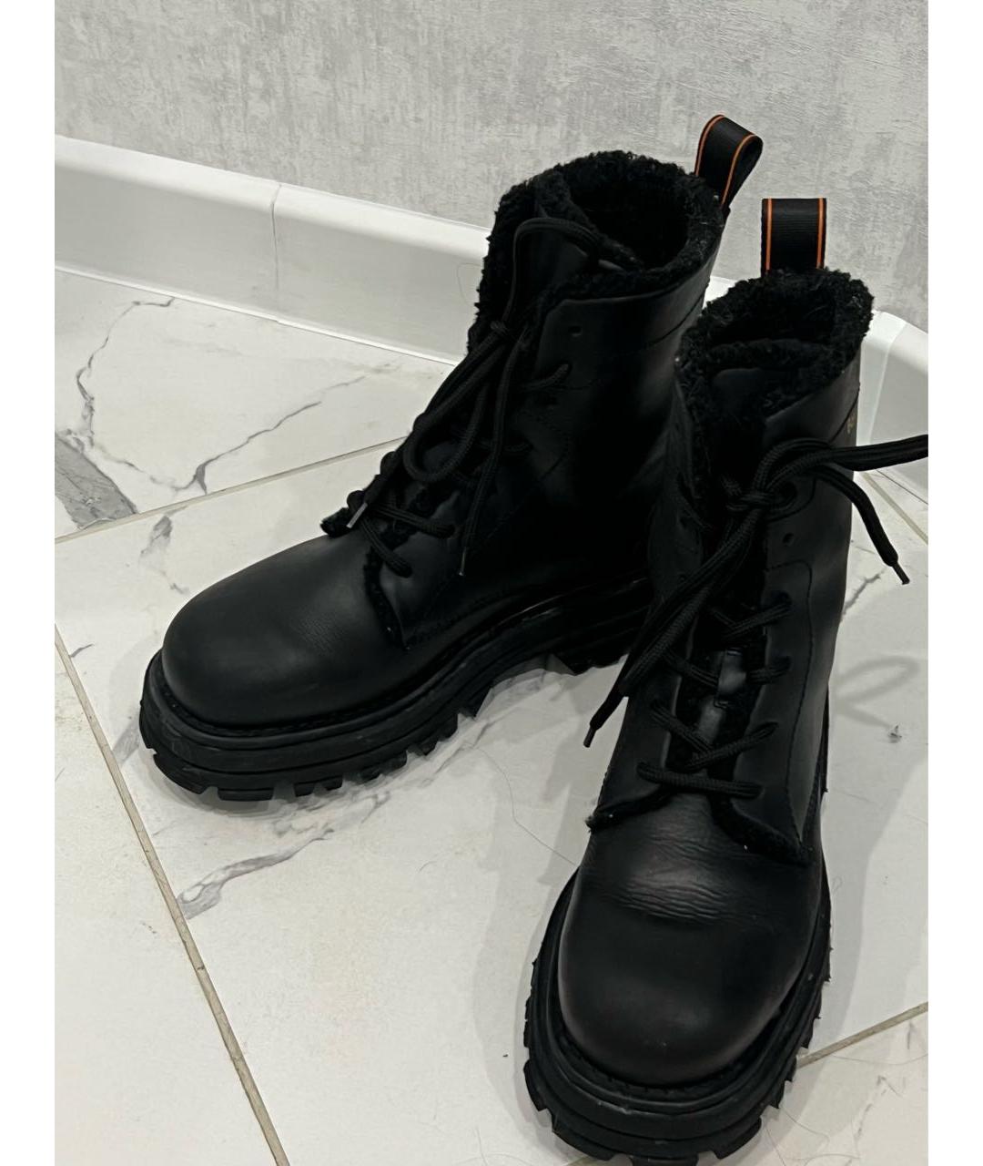 BARRACUDA Черные кожаные ботинки, фото 6
