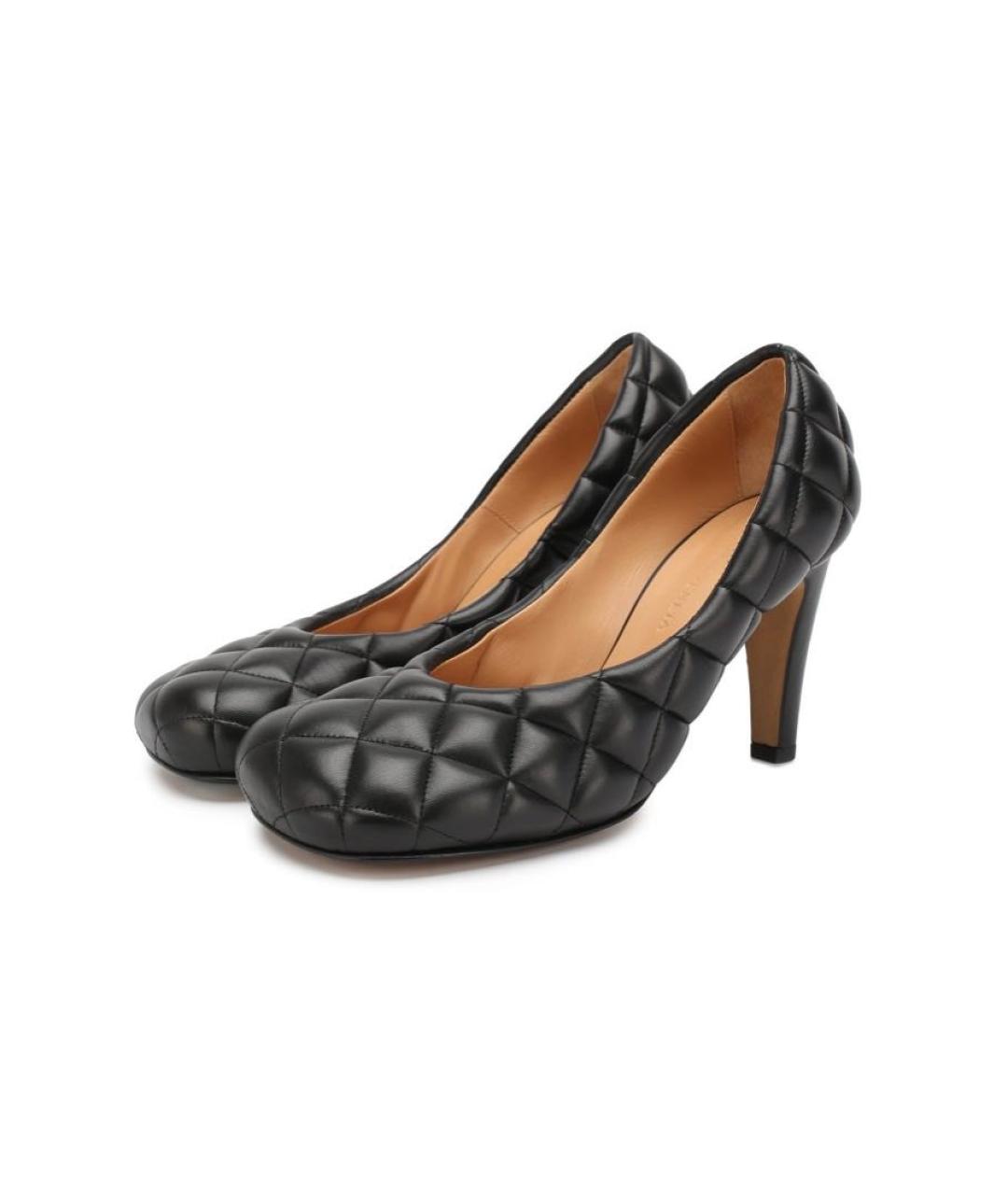 BOTTEGA VENETA Черные кожаные туфли, фото 7