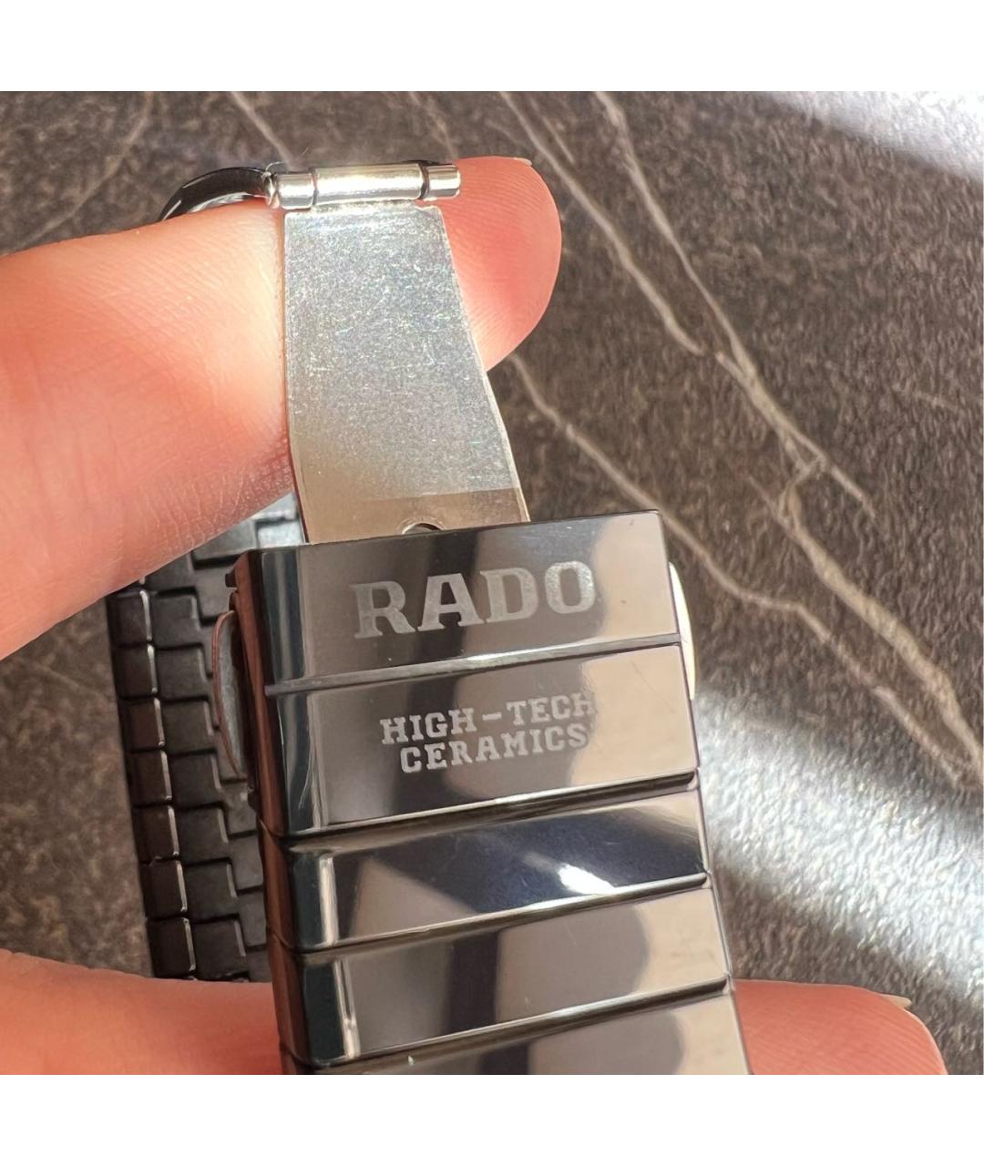 RADO Черные керамические часы, фото 5