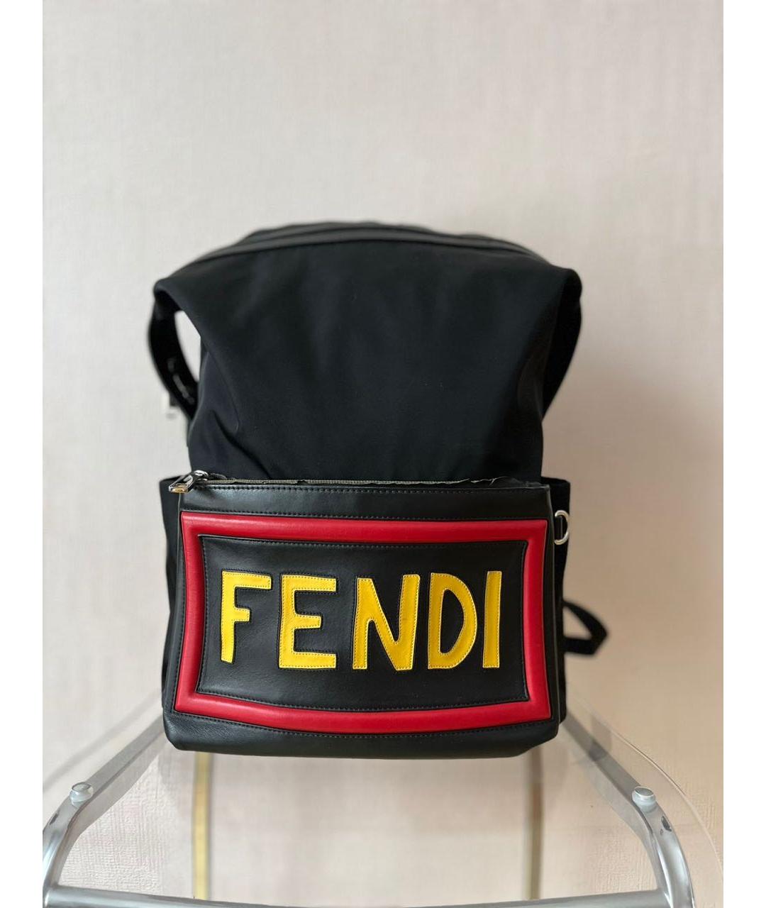 FENDI Черный рюкзак, фото 9