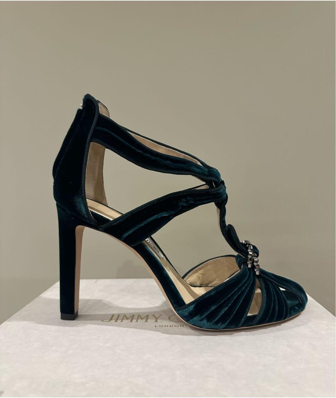 JIMMY CHOO Зеленые босоножки, фото 5