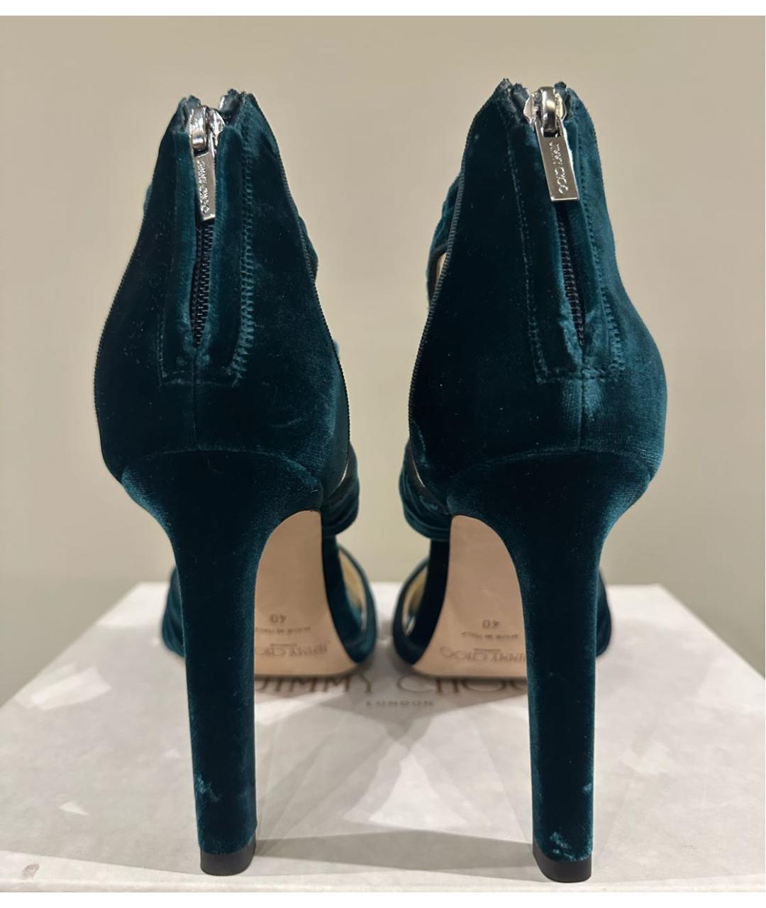 JIMMY CHOO Зеленые босоножки, фото 4