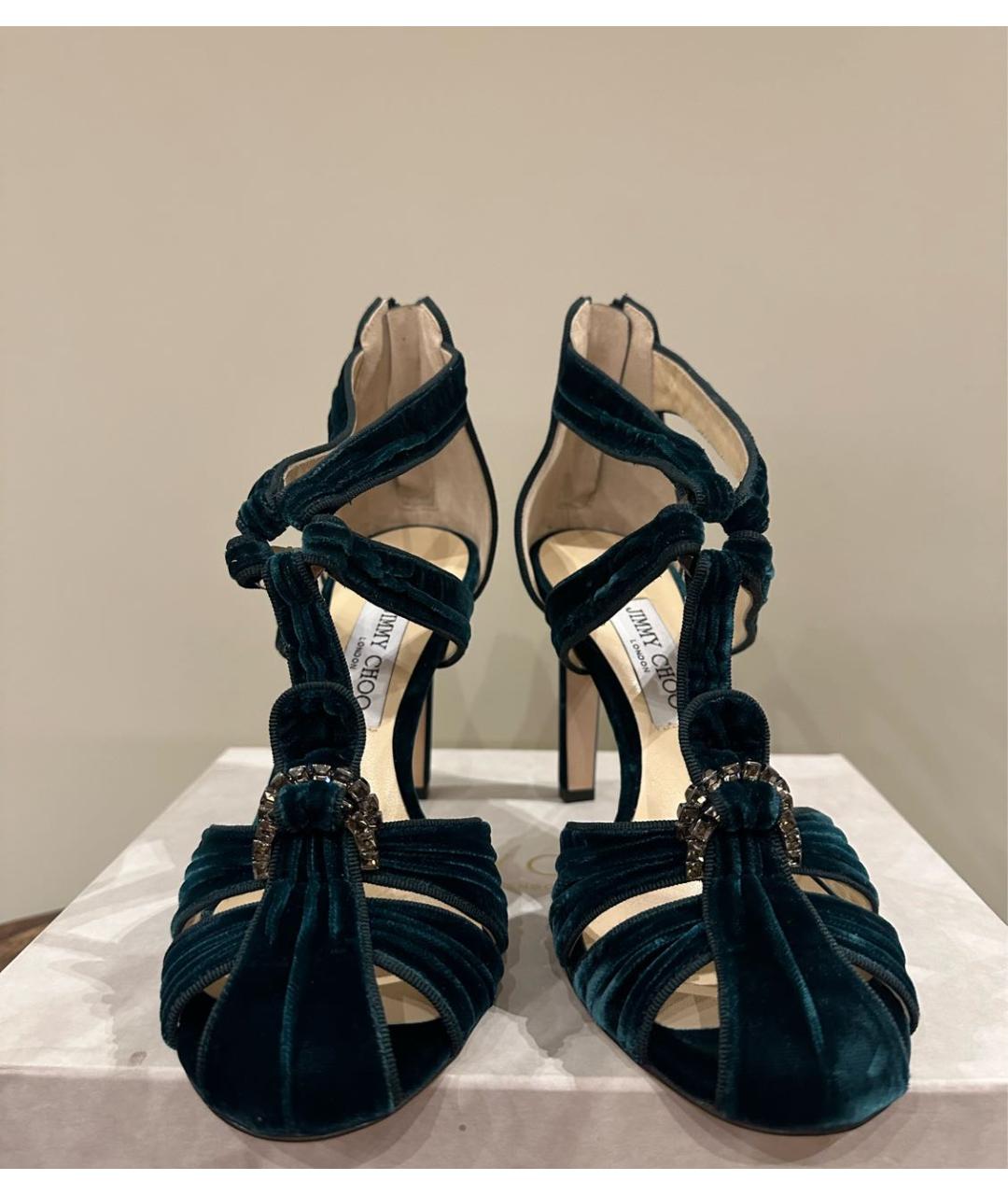 JIMMY CHOO Зеленые босоножки, фото 2