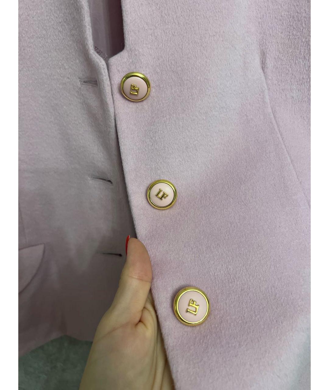 LOUIS FERAUD Розовый кашемировый жакет/пиджак, фото 4