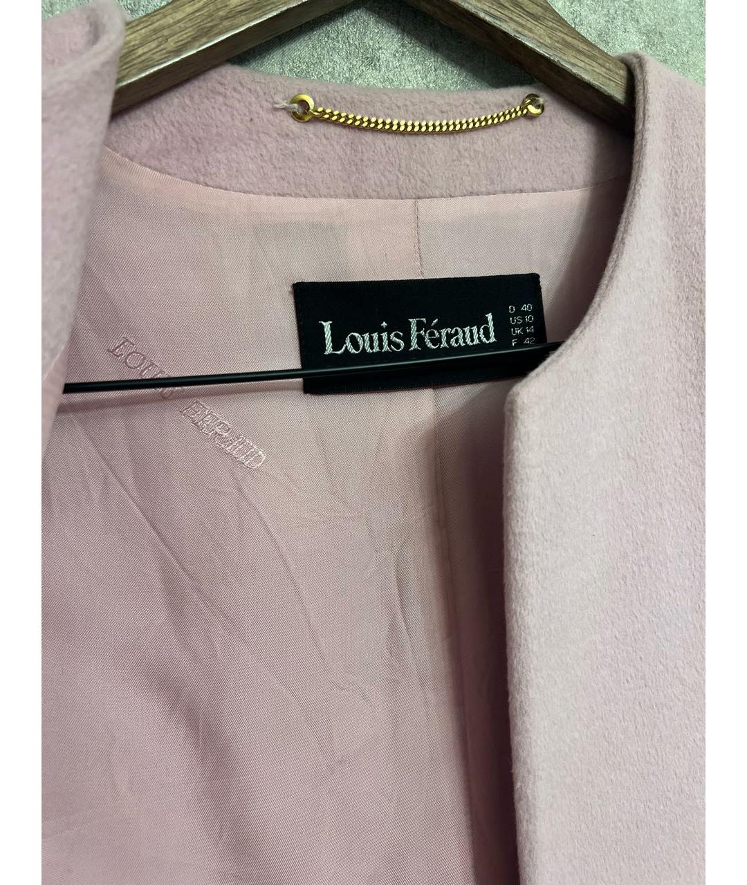 LOUIS FERAUD Розовый кашемировый жакет/пиджак, фото 3