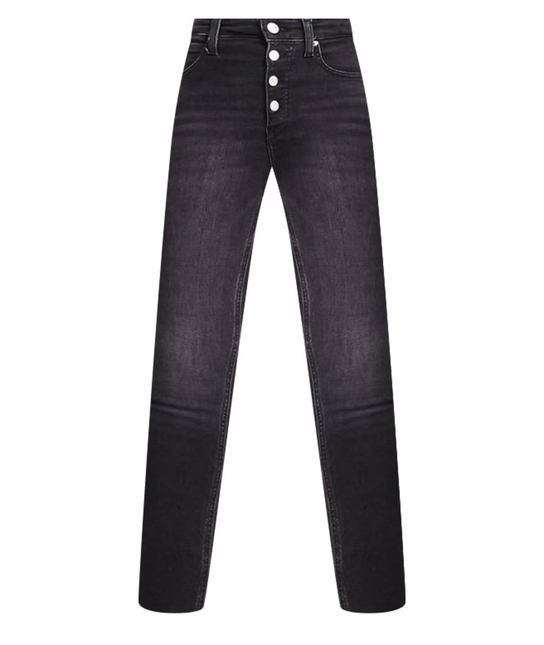CALVIN KLEIN JEANS Черные хлопко-эластановые джинсы слим, фото 1