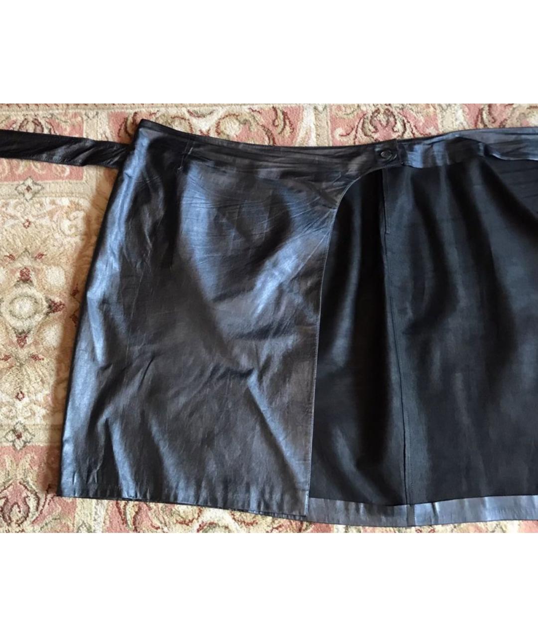 SAINT LAURENT Черная юбка миди, фото 3
