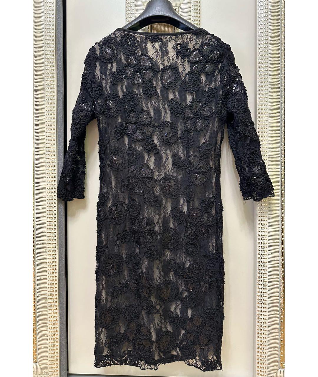 VDP Черное кружевное вечернее платье, фото 2