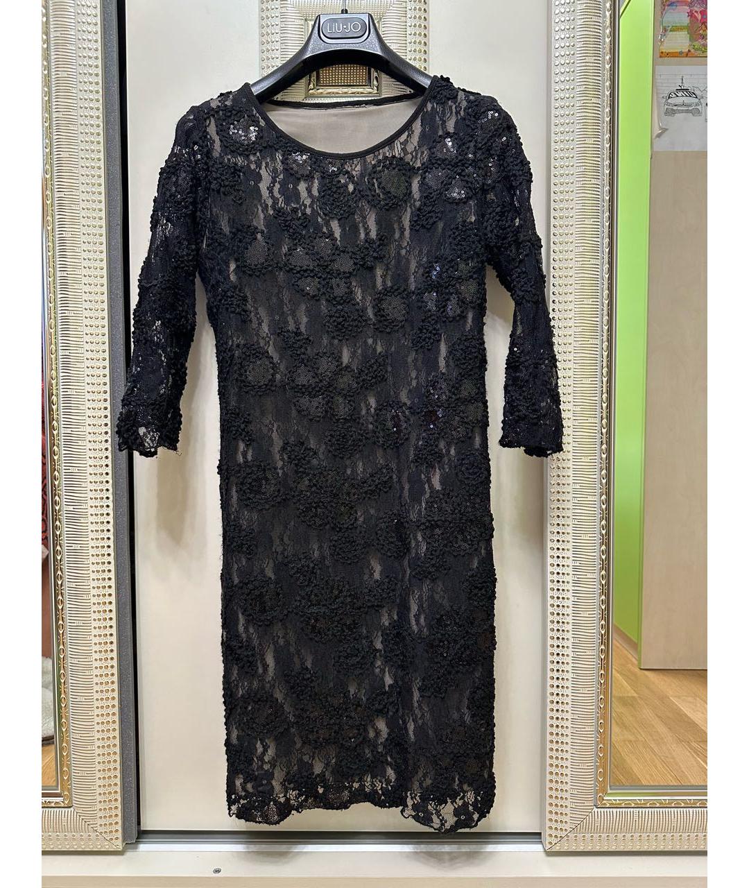 VDP Черное кружевное вечернее платье, фото 4