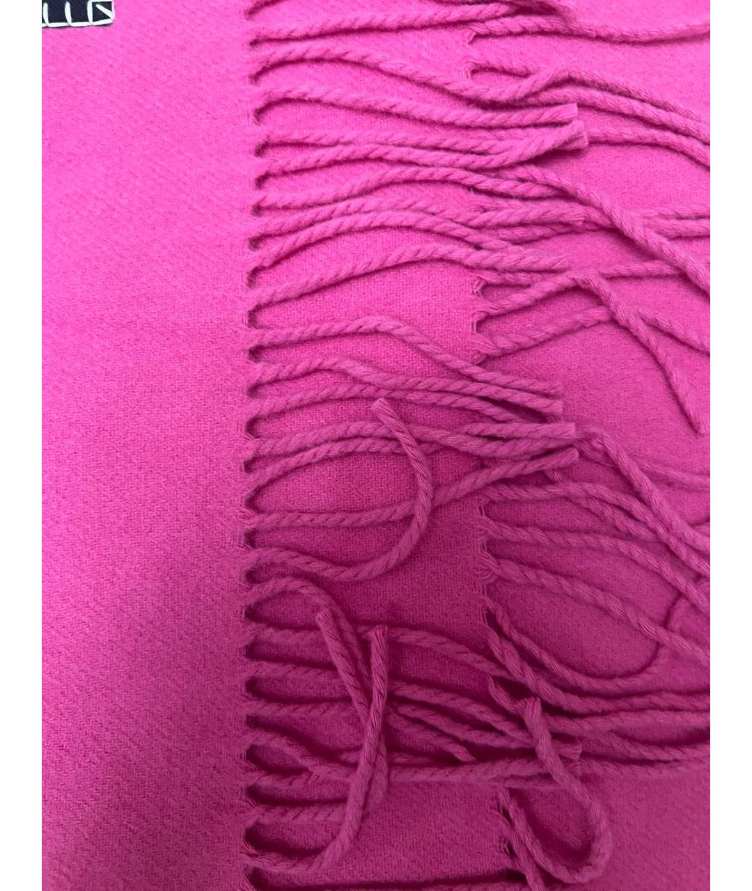 JACQUEMUS Розовый шерстяной шарф, фото 2
