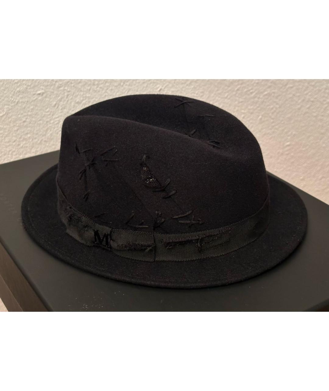 MAISON MICHEL Черная шерстяная шляпа, фото 8