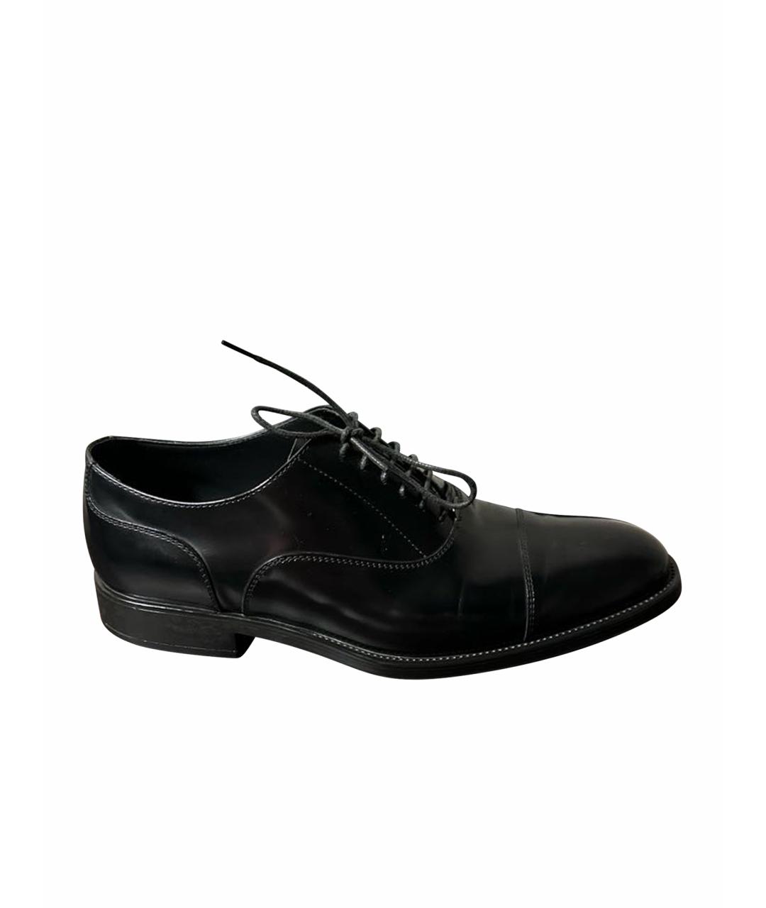 TOD'S Черные кожаные туфли, фото 1