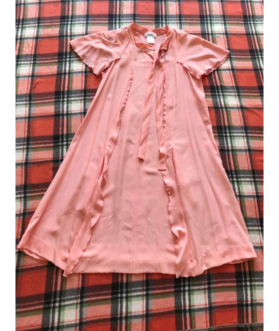 SONIA RYKIEL Розовое шелковое платье, фото 2