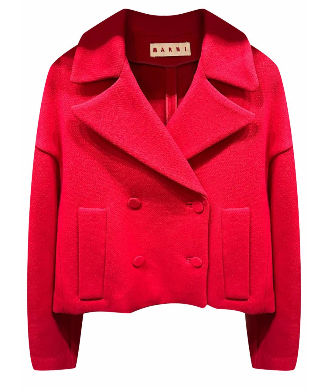 MARNI Красный жакет/пиджак, фото 1