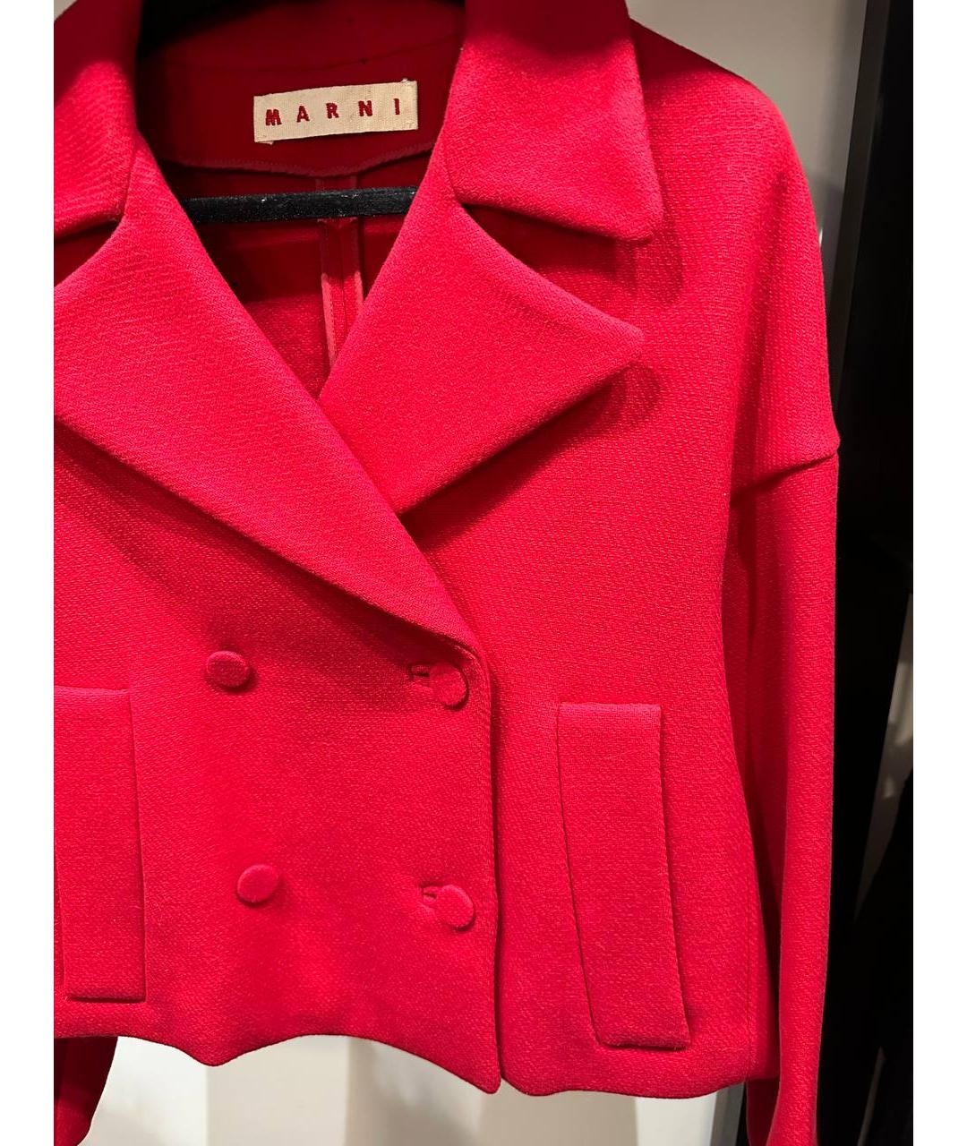 MARNI Красный жакет/пиджак, фото 3