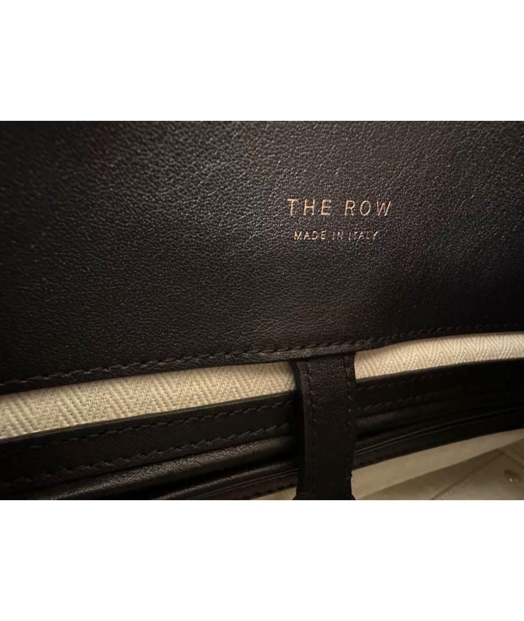 THE ROW Черная кожаная сумка тоут, фото 7