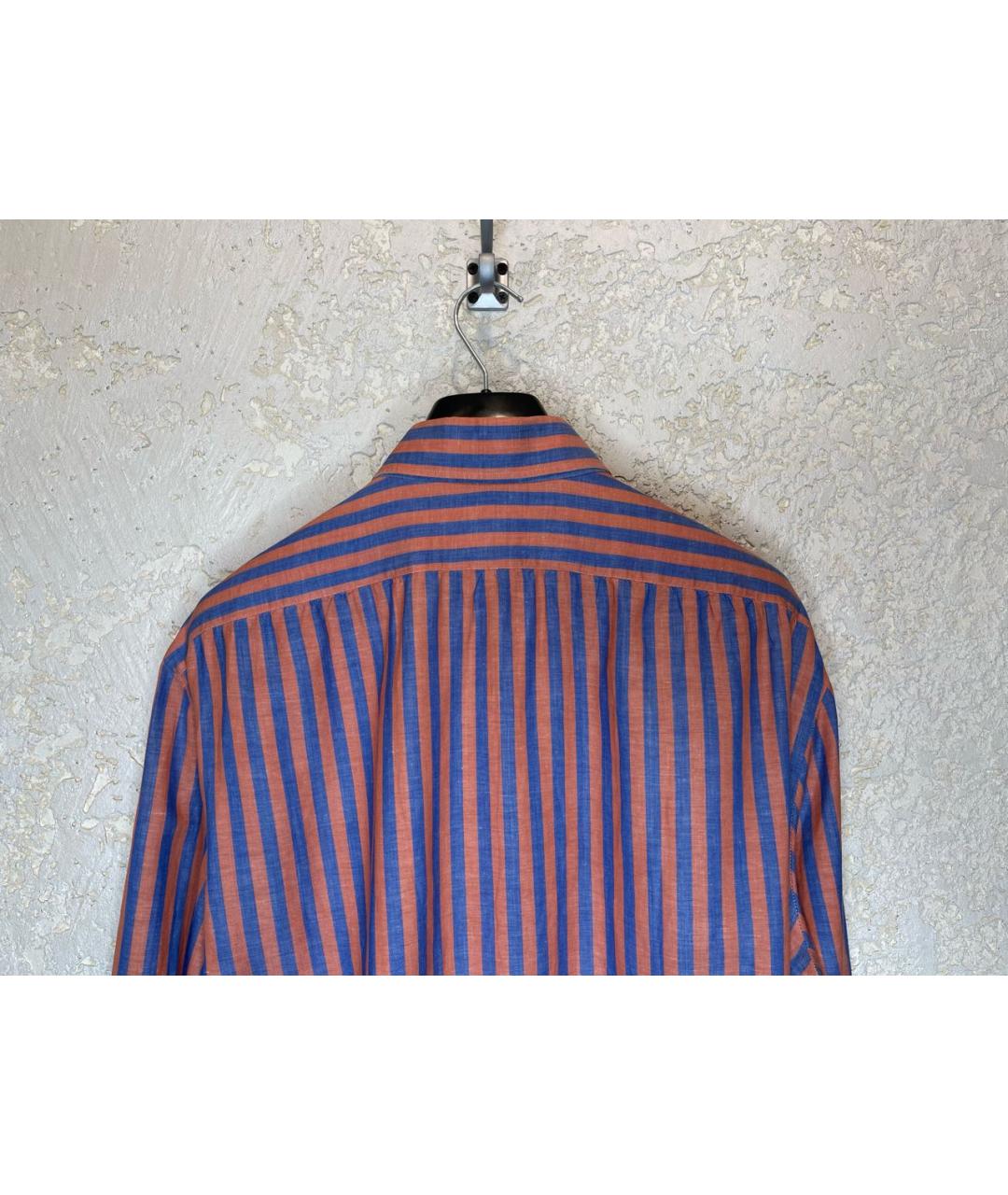 KITON Мульти льняная классическая рубашка, фото 7