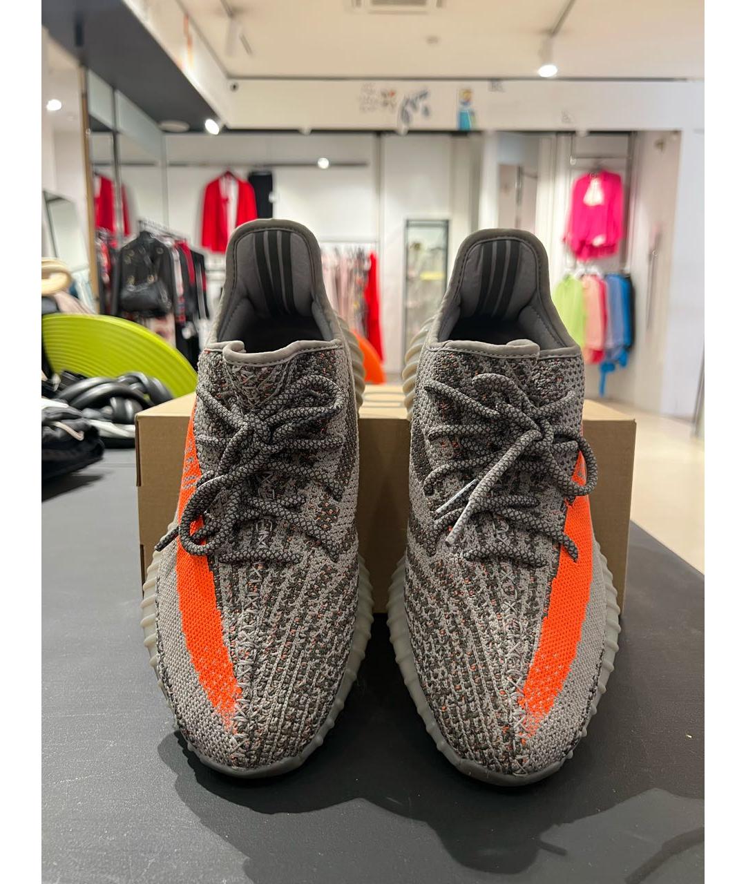 ADIDAS YEEZY Серые текстильные кроссовки, фото 2