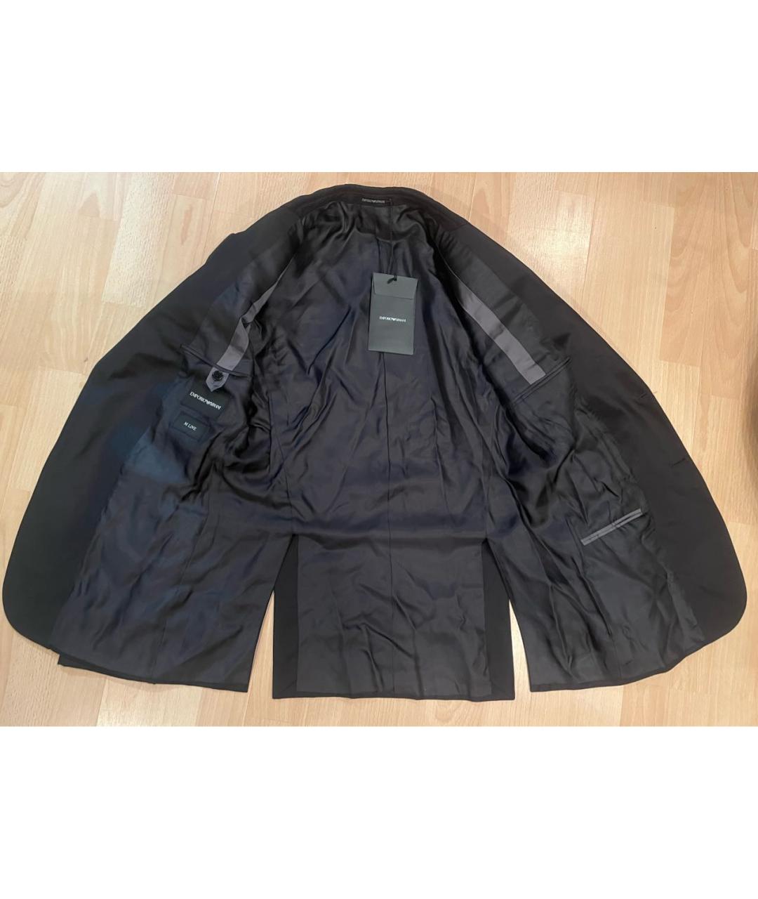 EMPORIO ARMANI Черный шелковый пиджак, фото 3
