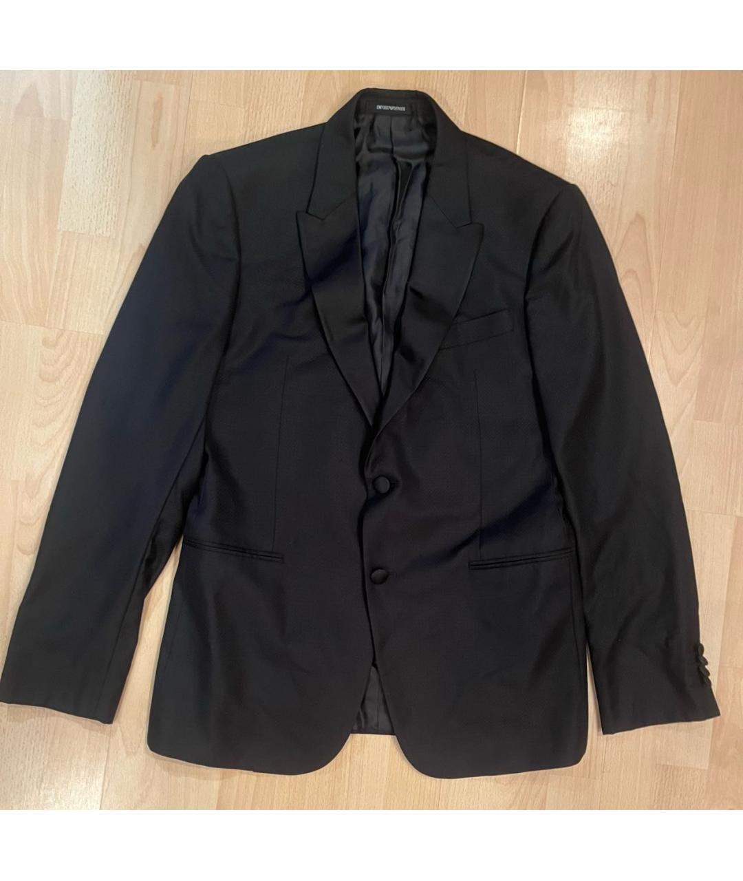 EMPORIO ARMANI Черный шелковый пиджак, фото 9