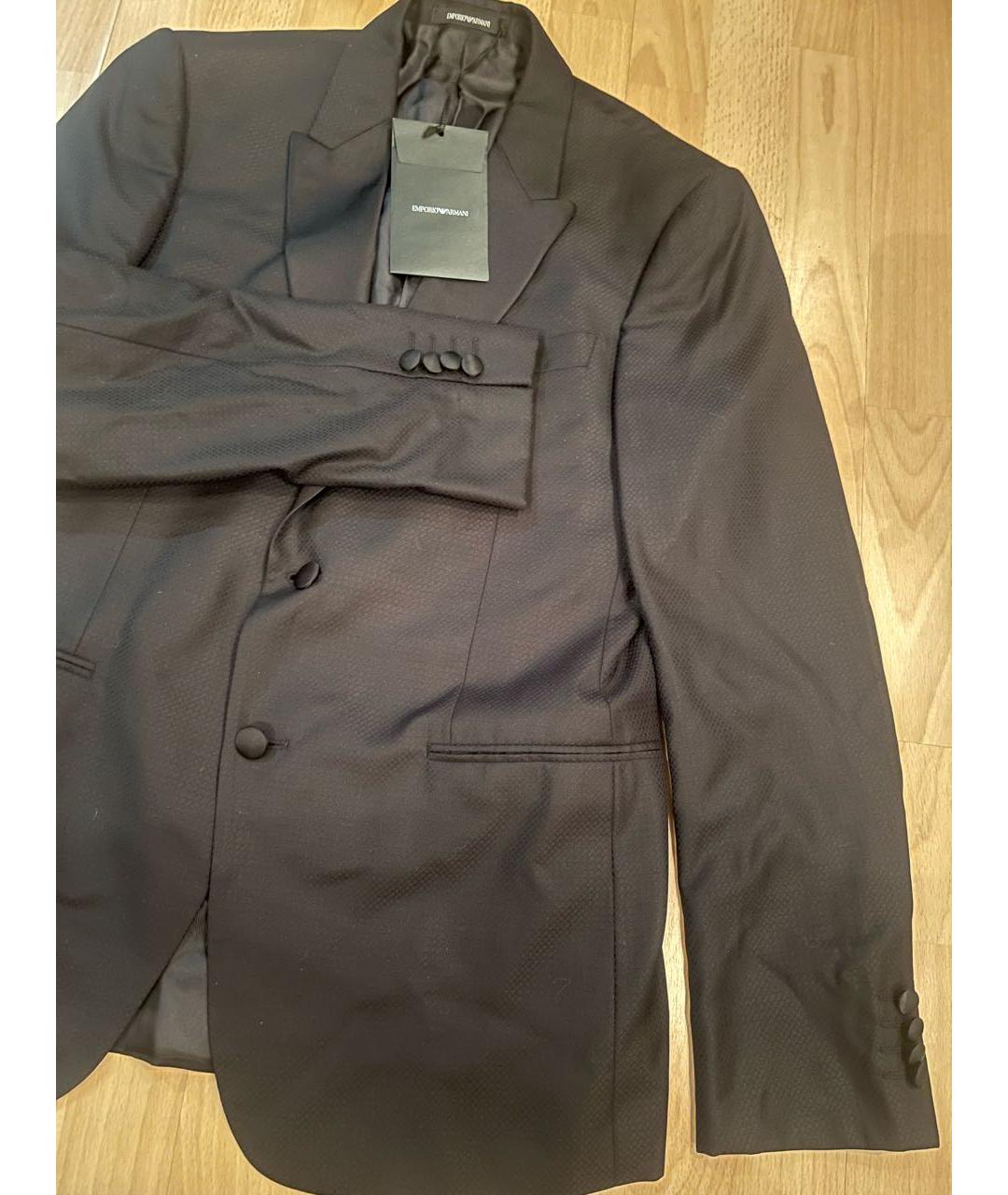 EMPORIO ARMANI Черный шелковый пиджак, фото 5