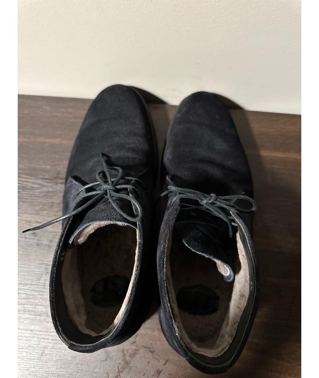 BARRETT Черные замшевые высокие ботинки, фото 3