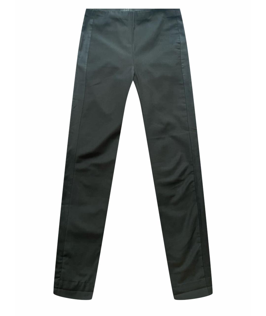 COS Черные шерстяные брюки узкие, фото 1