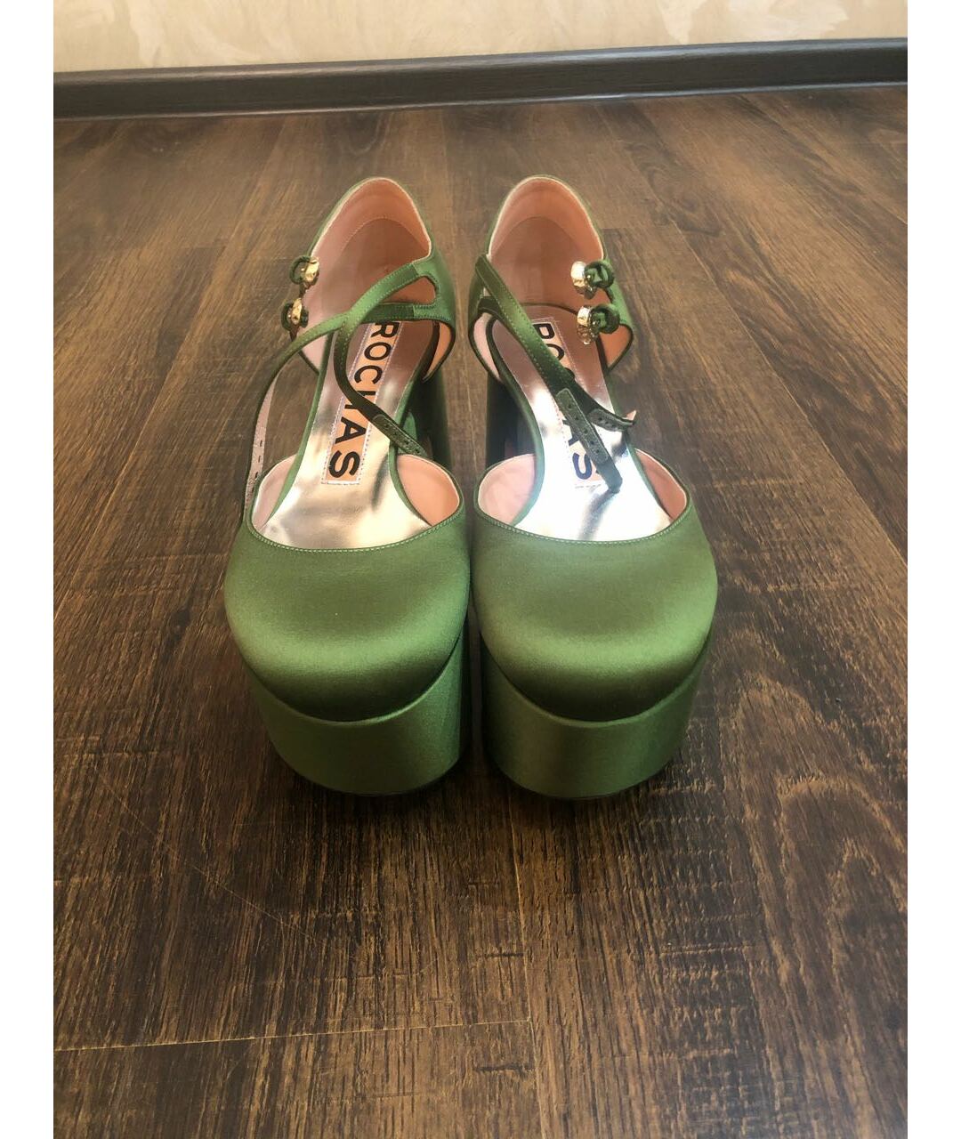 ROCHAS Зеленые текстильные туфли, фото 2